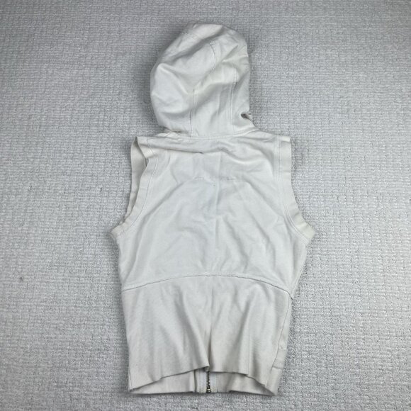 Aritzia TALULA Ladies Sleeveless Hoodie White Size Small Read** - Picture 13 of 16